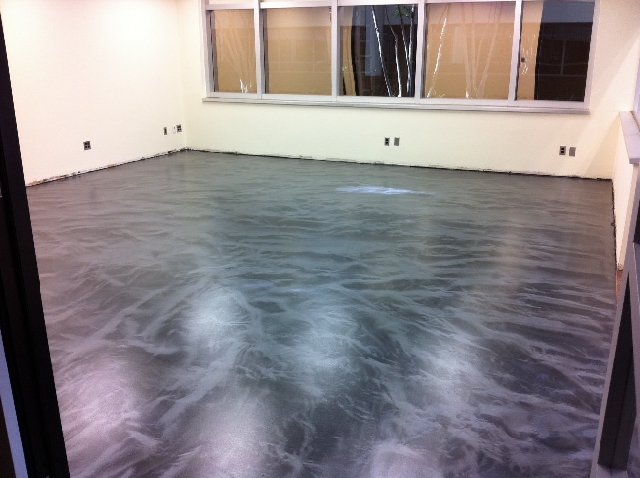 Southfield Mi Custom Reflective Epoxy Office Flooring